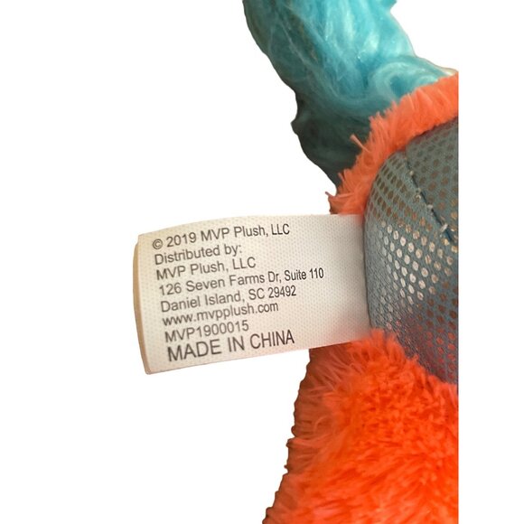 MVP Plush Unicorn Stuffed Animal Toy Pink Blue Glitter Eyes 8" Tall Soft Cuddly - Picture 4 of 5